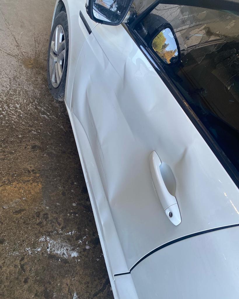 Kapı hasarı tamiri öncesi - Tatar Oto Kaporta